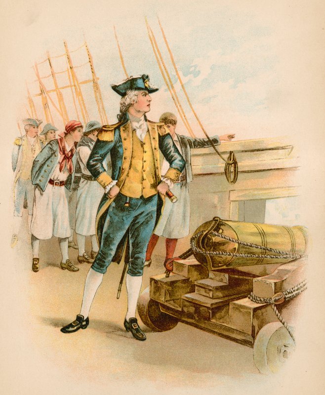 John Paul Jones, pierwszy kapitan US Navy autorstwa North American