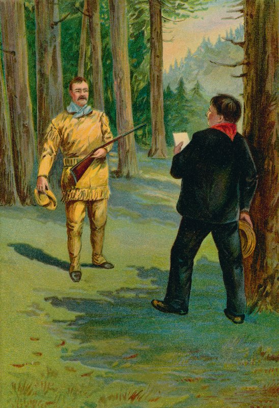 Theodore Roosevelt wezwany do łóżka umierającego prezydenta autorstwa North American