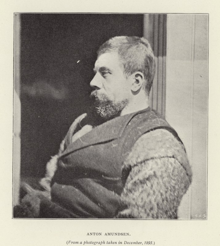 Anton Amundsen (zdjęcie czarno-białe) autorstwa Norwegian Photographer