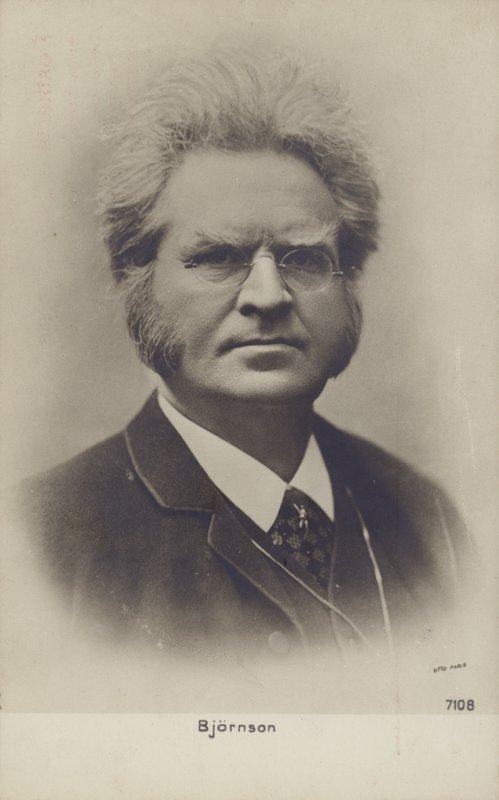 Bjornstjerne Bjornson (1832-1910), norweski pisarz, laureat Nagrody Nobla autorstwa Norwegian Photographer