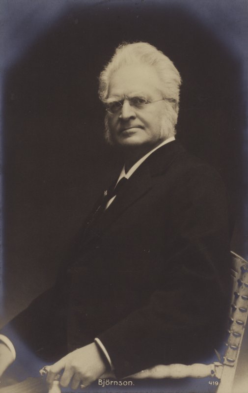 Bjornstjerne Bjornson (1832-1910), norweski pisarz, laureat Nagrody Nobla autorstwa Norwegian Photographer