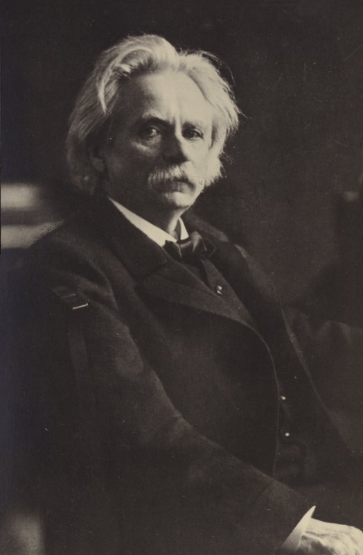 Edvard Grieg, norweski kompozytor i pianista (1843-1907) autorstwa Norwegian Photographer