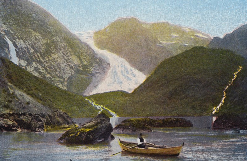 Norge / Norwegia: Bondhusbraeen (kolorowe zdjęcie) autorstwa Norwegian Photographer