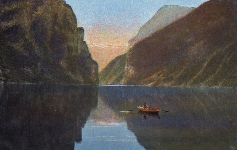 Norge / Norwegia: Geirangerfjord (kolorowe zdjęcie) autorstwa Norwegian Photographer