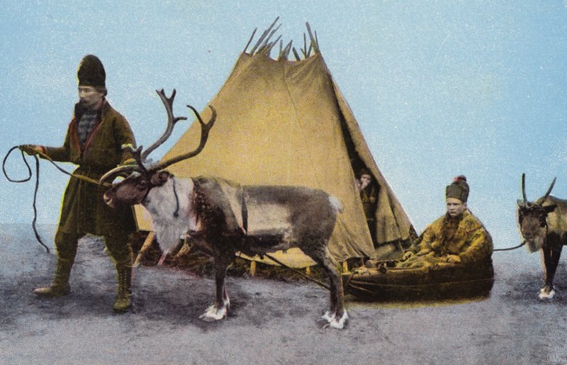 Norge / Norwegia: Lapper (zdjęcie kolorowe) autorstwa Norwegian Photographer