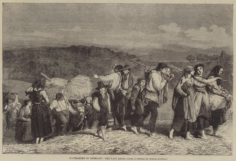 Sianokosy w Niemczech, ostatni ładunek autorstwa O.A. Sickert