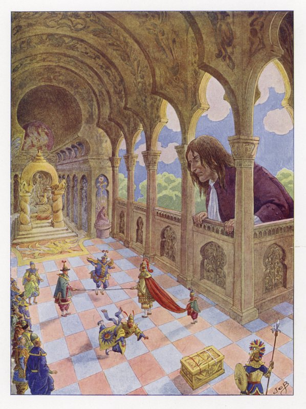 Ilustracja do podróży Guliwera autorstwa Onfray de Breville Job