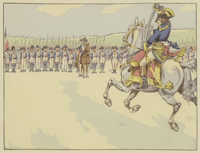 Napoleon obiecał swoim żołnierzom zwycięstwa i obietnicy dotrzymał… autorstwa Onfray de Breville Job