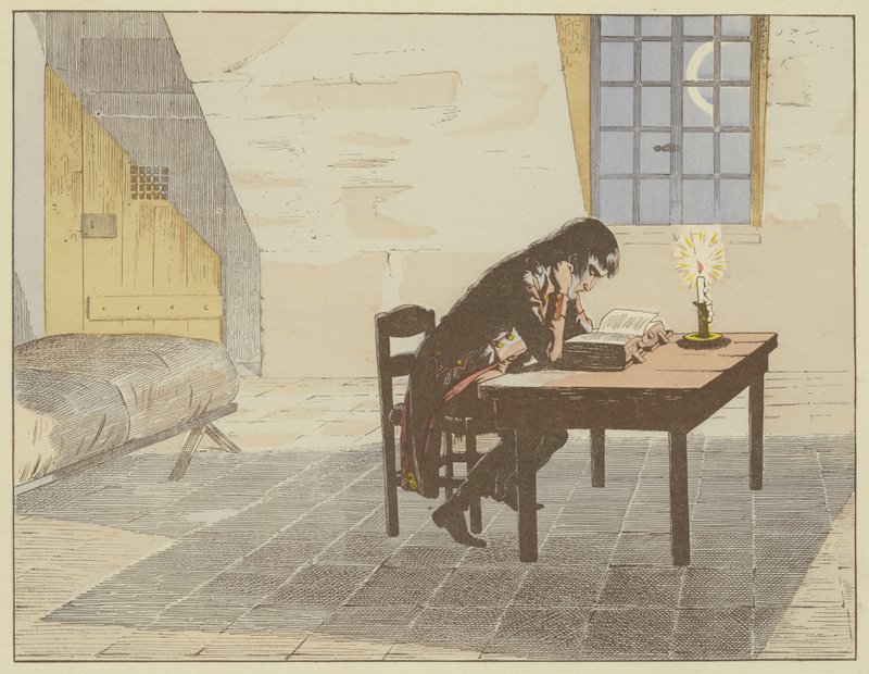 Podczas aresztowania w Valence w 1786 roku Napoleon skorzystał z okazji, aby przeczytać Digeste i wzmocnić swoją znajomość prawa autorstwa Onfray de Breville Job