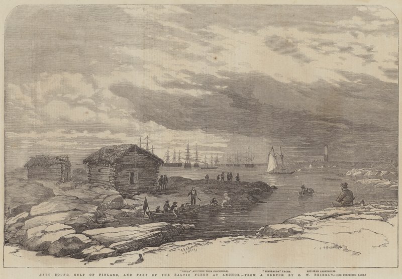 Baro Sound w Zatoce Fińskiej autorstwa Oswald Walters Brierly