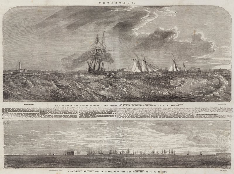 Cronsztad autorstwa Oswald Walters Brierly