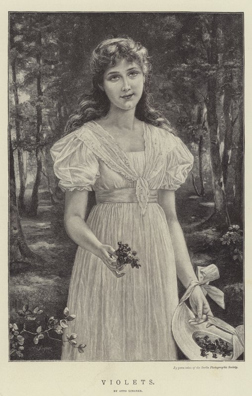 Fiołki autorstwa Otto Theodor Gustav Lingner