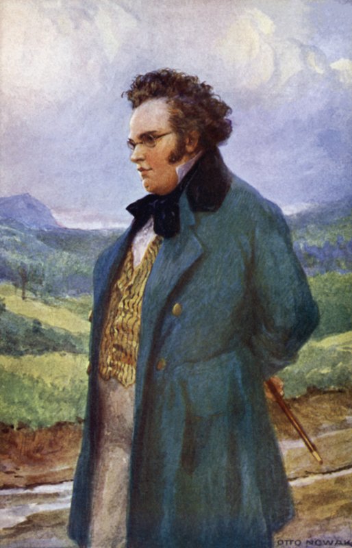 Franz Schubert autorstwa Otto Robert Nowak
