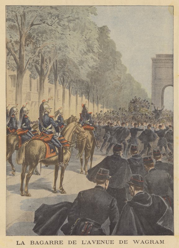 Fracas na Avenue de Wagram, Paryż autorstwa P.H.G.V. Michel
