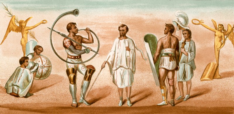 Gladiatorzy autorstwa P. Sellier