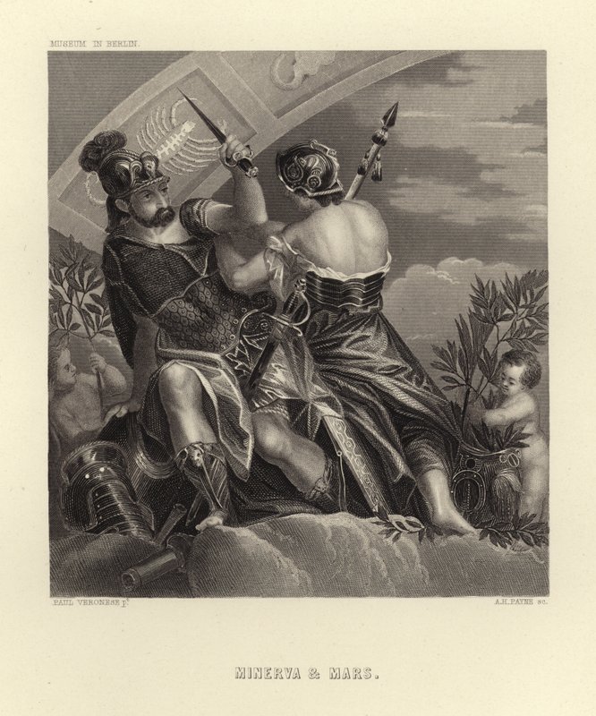 Minerwa i Mars autorstwa Paolo Veronese