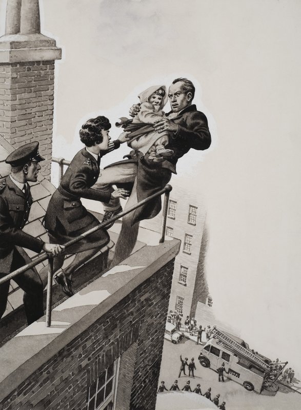 Nie zbliżaj się, bo skoczę autorstwa Pat (1907-95) Nicolle