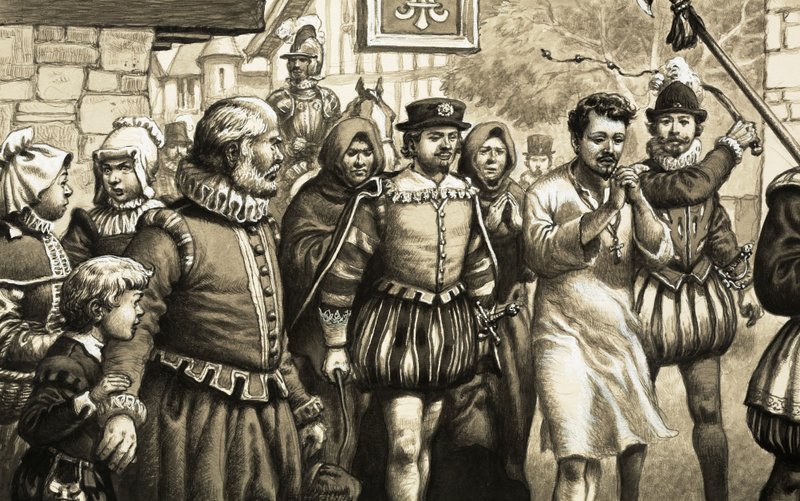 Król Henryk III chodził po ulicach w koszuli z włosami autorstwa Pat (1907-95) Nicolle