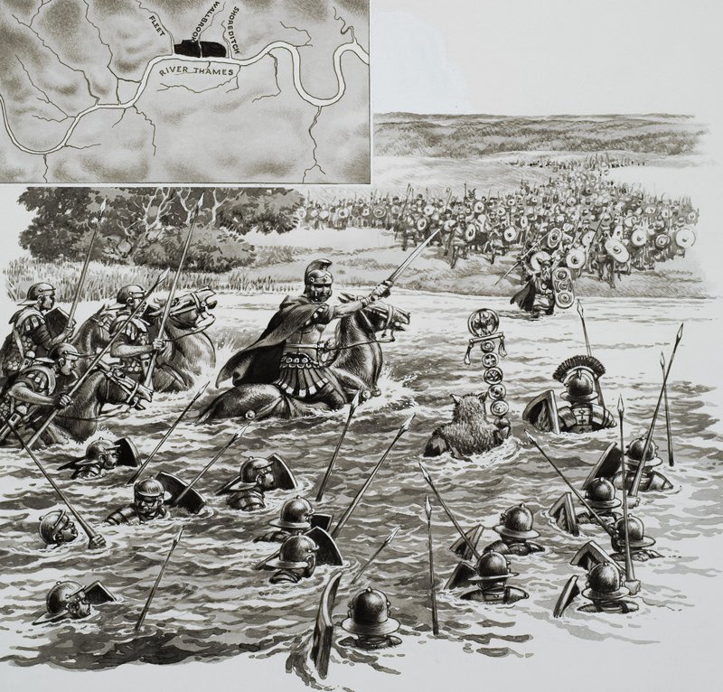 Londyn: The Capital that the Romans Built (gwasz na papierze) autorstwa Pat (1907-95) Nicolle
