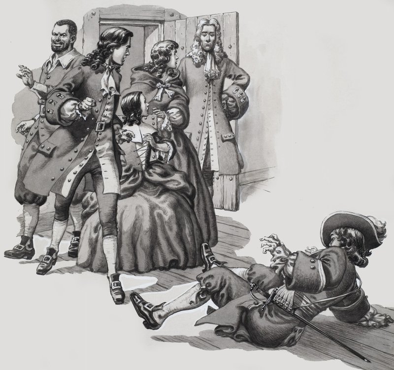 Ten dragoon molestował młodą damę - wyjaśniłem autorstwa Pat (1907-95) Nicolle