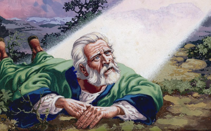 Niezidentyfikowana scena biblijna autorstwa Pat (1907-95) Nicolle