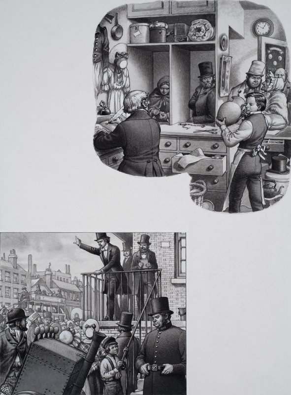 William Booth (1829-1912) (gwasz na papierze) autorstwa Pat (1907 95) Nicolle