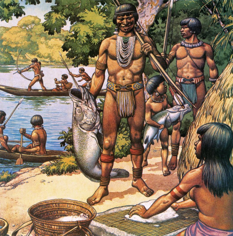 Indianie Amazon autorstwa Pat (1907 95) Nicolle