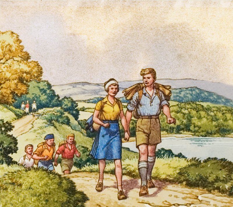 Turystyka piesza w latach po I wojnie światowej autorstwa Pat (1907 95) Nicolle