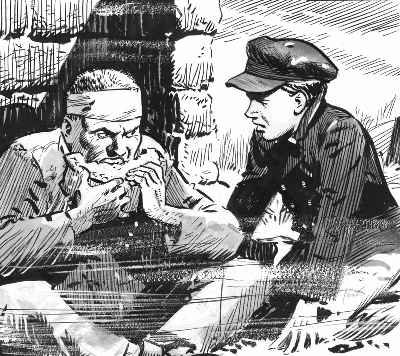 Ilustracja do "Wielkich oczekiwań" Charlesa Dickensa (pióro i tusz) autorstwa Pat (1907 95) Nicolle