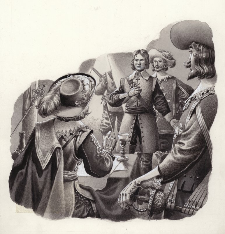 Sebastien Vauban, największy europejski ekspert w dziedzinie oblężeń (gwasz na papierze) autorstwa Pat (1907 95) Nicolle