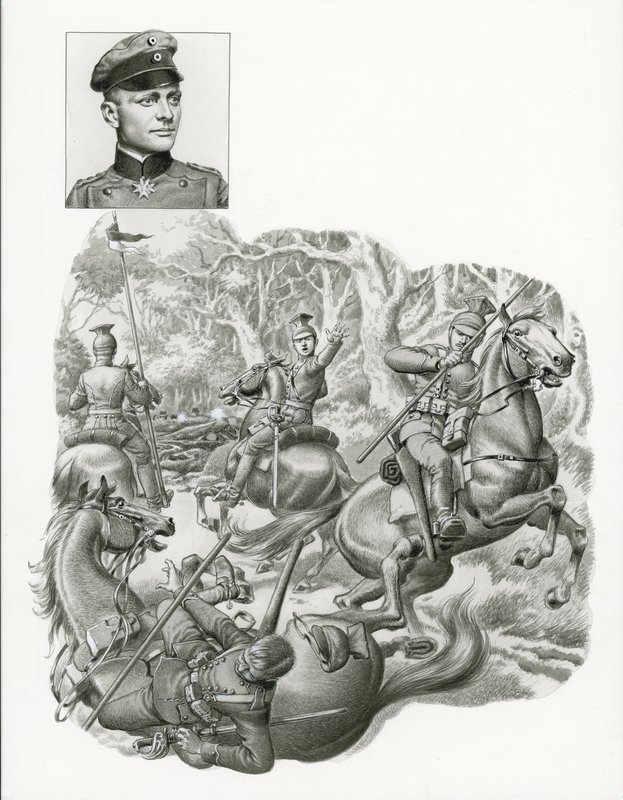 Czerwony Baron na lądzie autorstwa Pat (1907 95) Nicolle