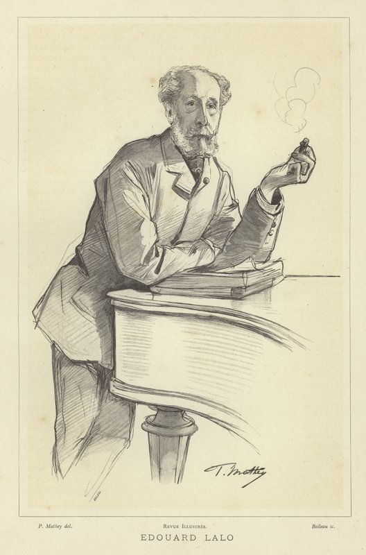 Edouard Lalo, francuski kompozytor autorstwa Paul Mathey