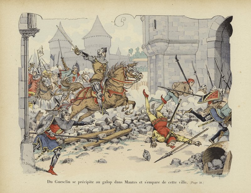 Bertrand du Guesclin przejmuje miasto Mantes, 1364 autorstwa Paul de Semant