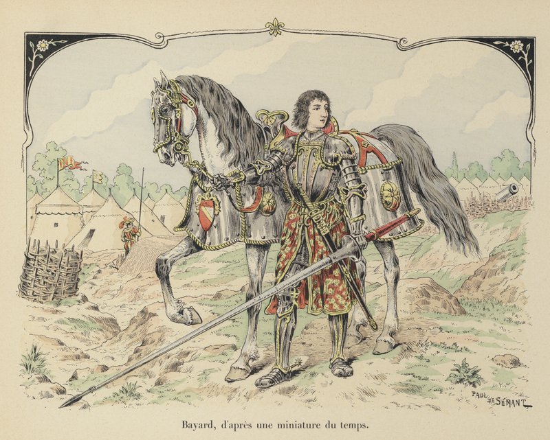 Pierre de Terrail, rycerz Bayarda, francuski rycerz autorstwa Paul de Semant