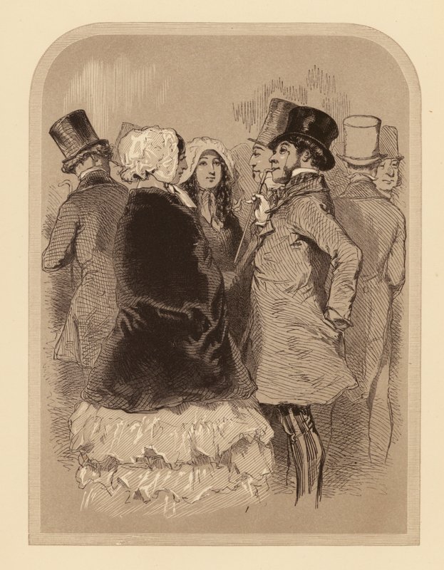 Gavarni w Londynie: The Lounger na Regent Street (litografia) autorstwa Paul (after) Gavarni