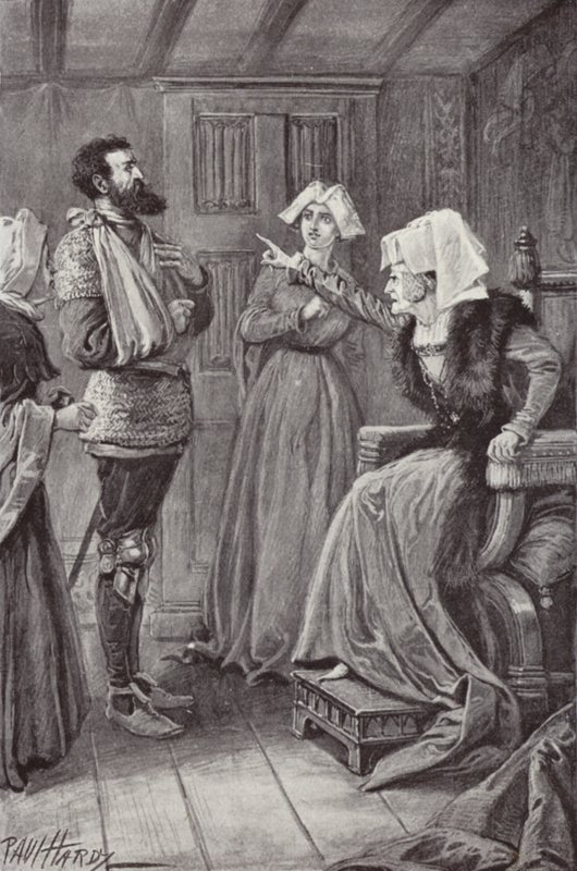 Ilustracja do The Cloister and The Hearth autorstwa Charlesa Reade (lito) autorstwa Paul (after) Hardy