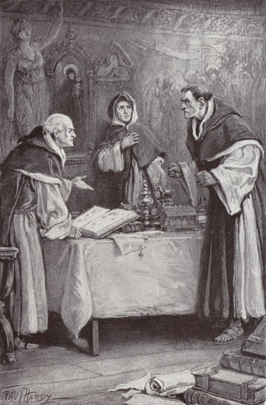 Ilustracja do The Cloister and The Hearth autorstwa Charlesa Reade (lito) autorstwa Paul (after) Hardy