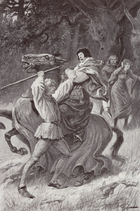 Ilustracja do The Cloister and The Hearth autorstwa Charlesa Reade (lito) autorstwa Paul (after) Hardy