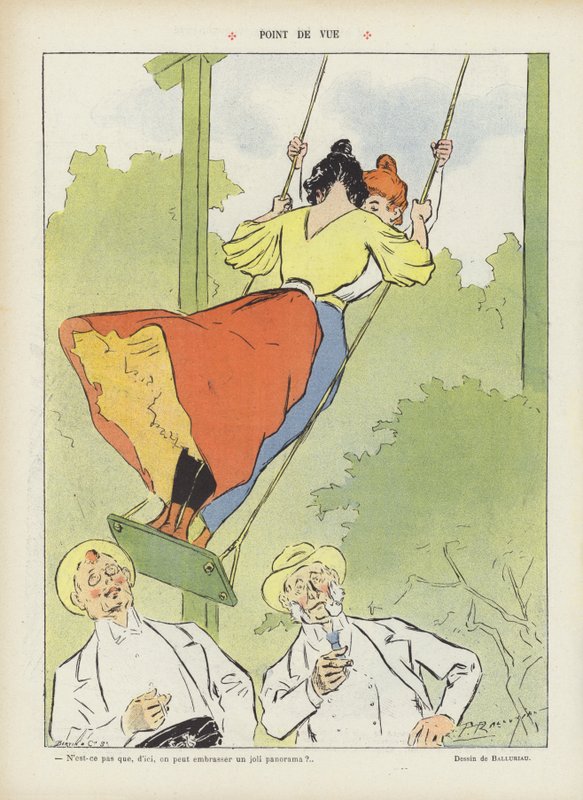 Ilustracja do Le Rire autorstwa Paul Balluriau