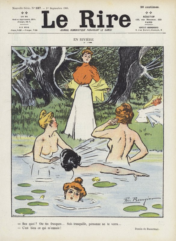 Ilustracja do Le Rire autorstwa Paul Balluriau