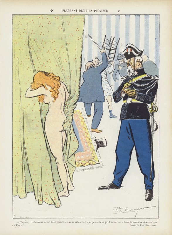 Ilustracja do Le Rire autorstwa Paul Balluriau
