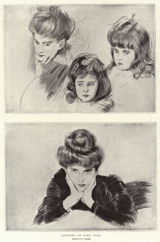 Studia nad życiem dziewcząt autorstwa Paul Cesar Helleu