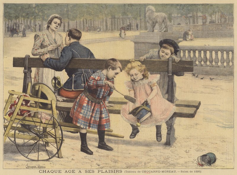 Chaque age a ses plaisirs (Każdy wiek ma swoje przyjemności) autorstwa Paul Charles Chocarne Moreau
