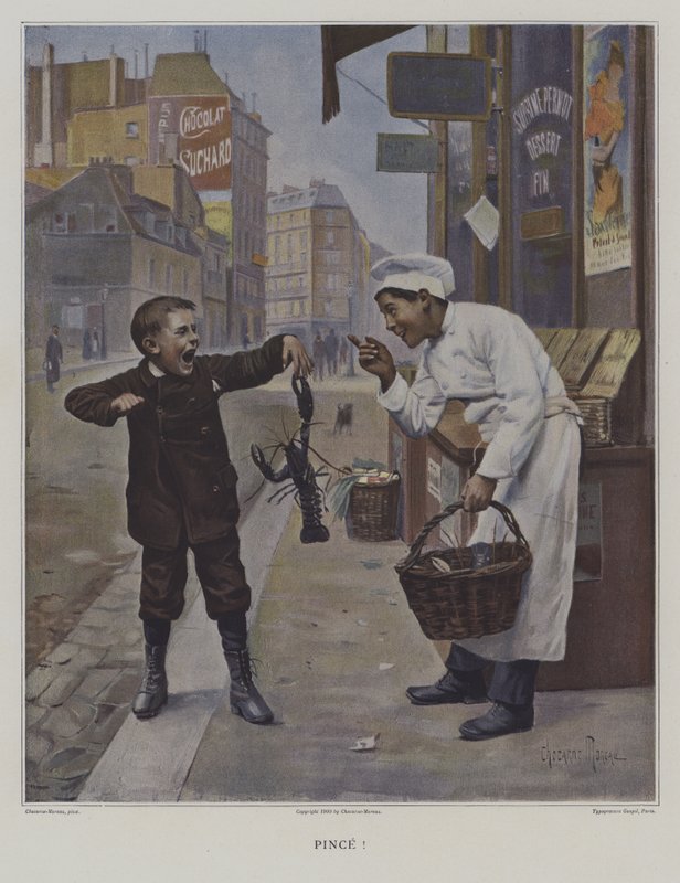 Pince! (Ugryziony!) autorstwa Paul Charles Chocarne Moreau