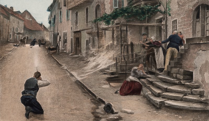 Odważny (kolorowa fotograwiura) autorstwa Paul Émile Boutigny
