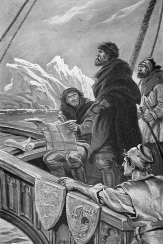 John Cabot napotkał ogromne góry lodowe (kolor lito) autorstwa Paul Hardy