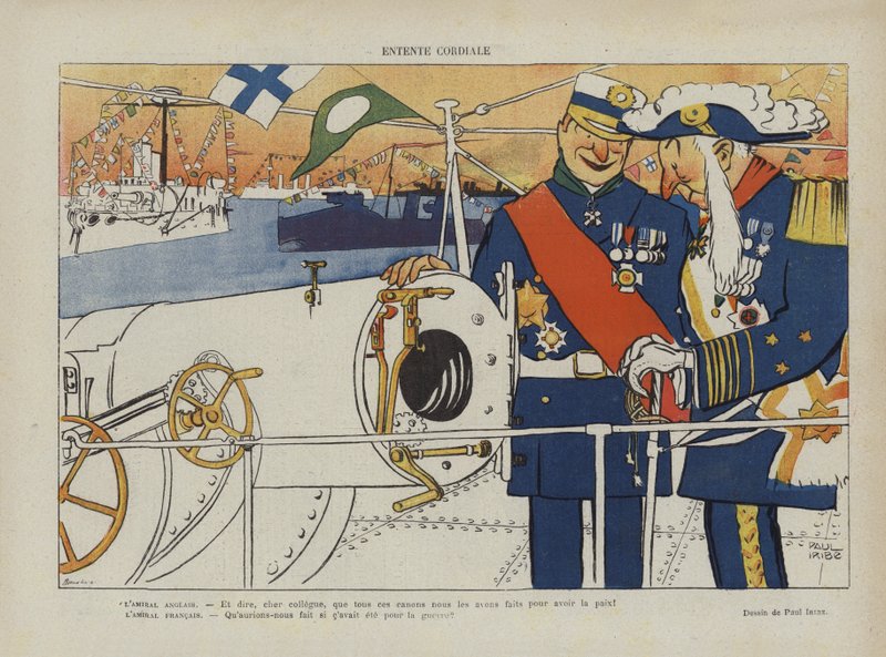Serdeczne porozumienie. Ilustracja do Le Rire autorstwa Paul Iribe