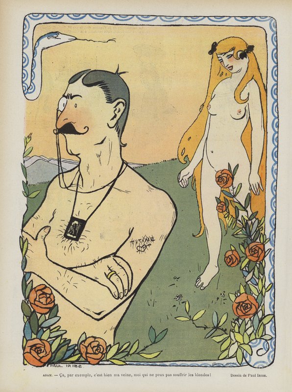 Ilustracja do magazynu „Le Rire” autorstwa Paul Iribe