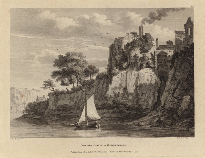 Zamek Chepstow autorstwa Paul Sandby