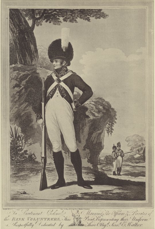 Wolontariusz Bankowy, 1804 autorstwa Peltro William Tomkins